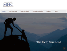 Tablet Screenshot of mhclawfirm.com